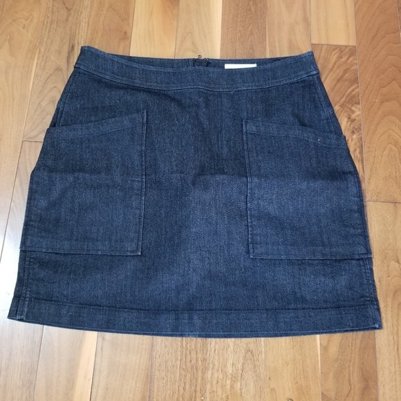 Loft patch pocket denim mini skirt - Picture 1 of 5